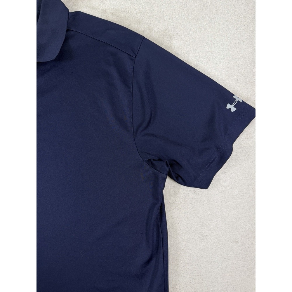 Under Armour‎ HeatGear Men's XL Polo Shirt Blue Performance Golf Athletic - Picture 8 of 16